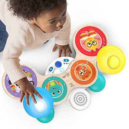 Baby Einstein Together in Tune Drums toddler musical toy with wooden drums and magic touch sensors, suitable for ages 12 months+