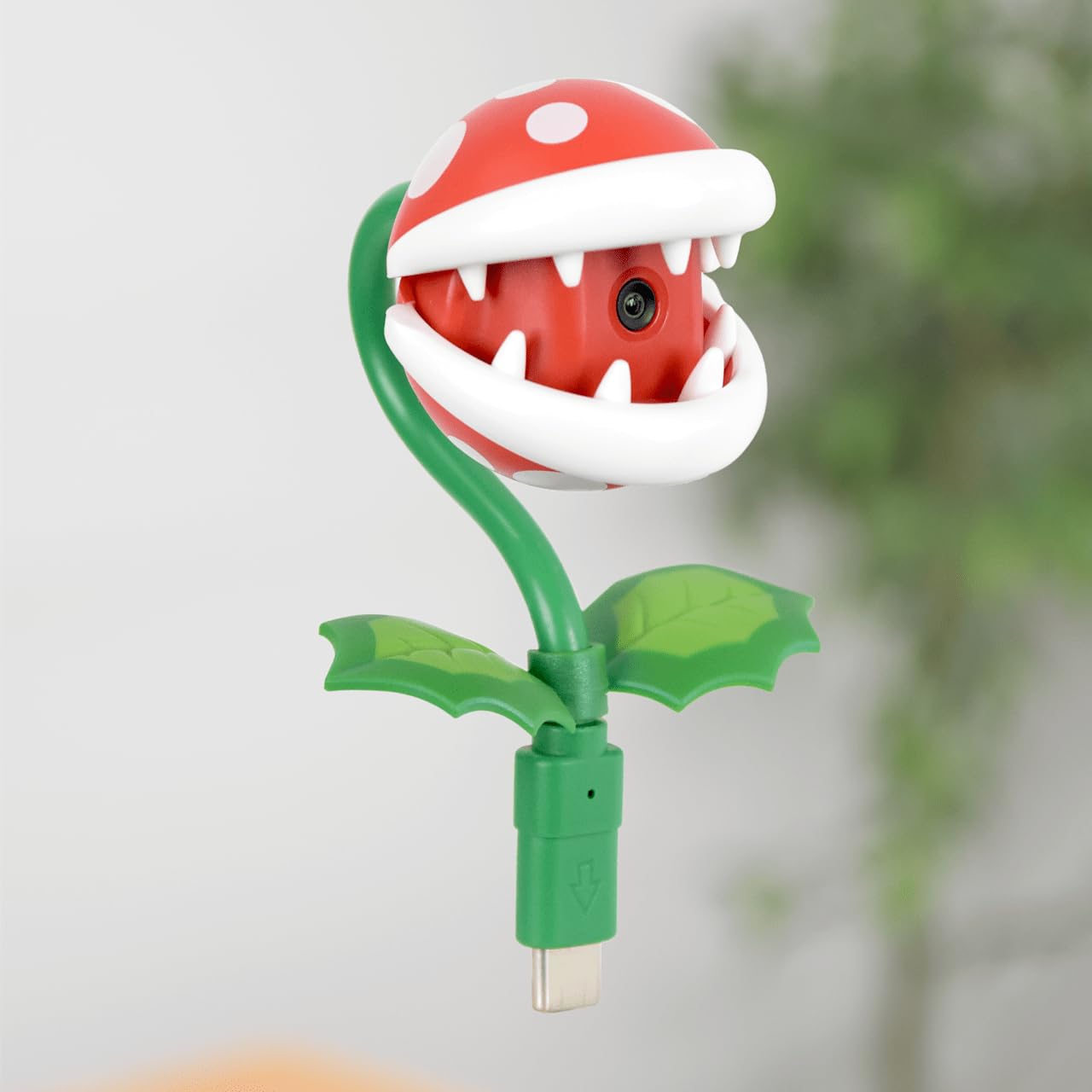 Nintendo Piranha Plant Camera for Nintendo Switch 2, featuring a colorful Piranha Plant character with a camera attachment.