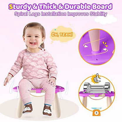 Kikidex Magnetic Drawing Board for 1-3 year old Kids, Girl Toys for Toddlers, Birthday for 1 2 3 Year Old, Etch a Sketch for Kids, Doodle Board for Age 1-3 (Purple)