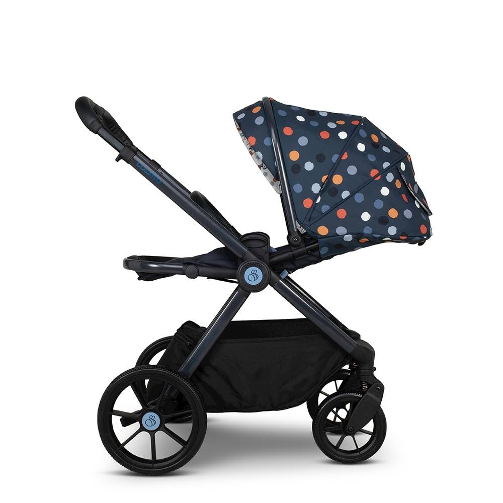 Cosatto Giggle 4 travel system with pram, pushchair, infant car seat, carrycot, raincover, compact fold, suitable for 0-25kg.