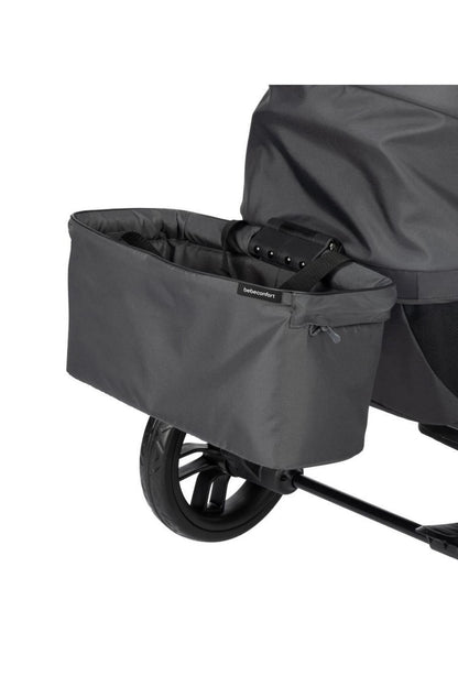 Bebeconfort Helios, Double Pram from Birth, 0-4 Years, 0-22kg, 2 Face-to-face Seats, Large All-Terrain Wheels, Compact Folding, Trolley on Wheels, Protective Canopy, Mineral Graphite