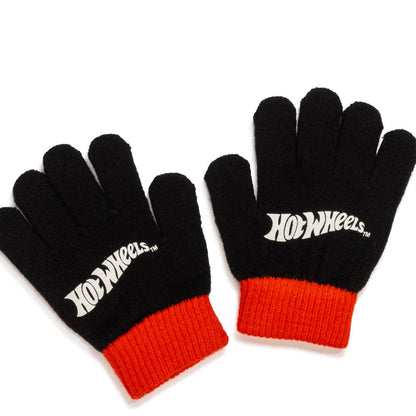 Hot Wheels Boys Hat and Gloves, Official Knit Winter Set for Boys, Cold Weather Accessory Set, 100% Acrylic