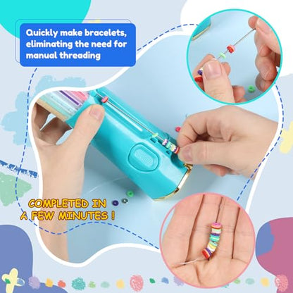 Quick Click Bracelet Maker Kit , Craft Kits for Kids, Jewellery Making Kit with Cool Bracelet Making Machine, Fun DIY Jewelry Set for Girl Teen Develop Hand On Skill Imagination and Social Skill