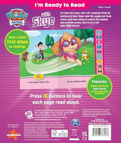 Paw Patrol - I'm Ready To Read with Skye Sound Book - Play-a-Sound - PI Kids