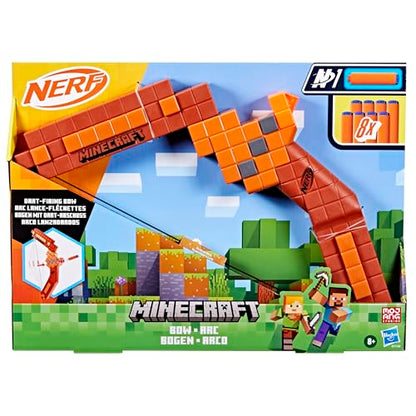 Nerf Minecraft Bow Dart Blaster, 8 Nerf N1 Darts