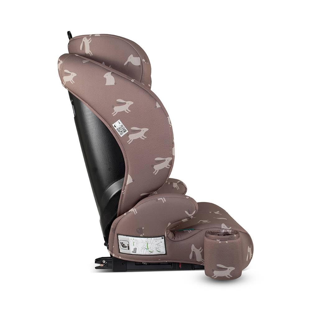 Cosatto Ninja 2 iSize high back booster car seat with adjustable headrest, ISOFIX, and forward-facing design for children 4 to 12 years.