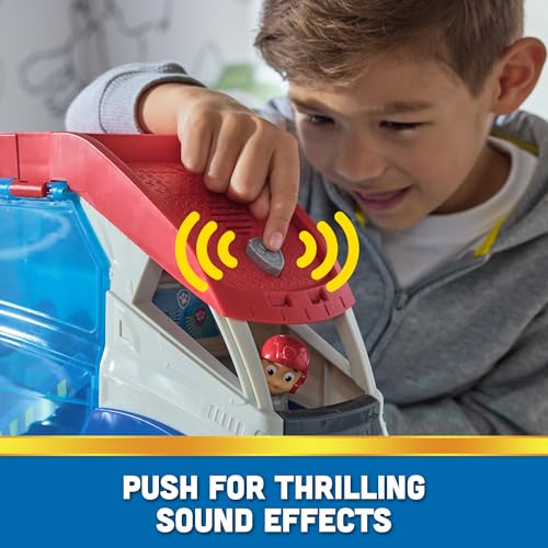 Paw Patrol, Transforming PAW Patroller with Vehicle Launchers, Lights & Sounds, Ryder Action Figure & ATV Toy Car, Kids’ Toys for Boys & Girls Ages 3+