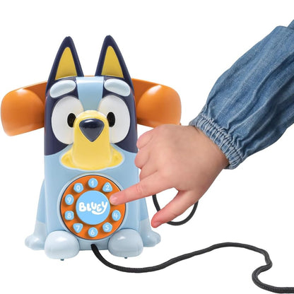 Bluey Telephone Electronic Playset Kids Toy Phone Realistic Retro Mobile Interactive Play For Children