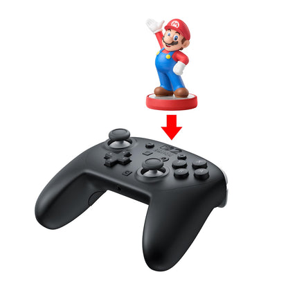 Nintendo Switch 2 Pro Controller by Nintendo, black wireless game controller with ergonomic design and button layout.