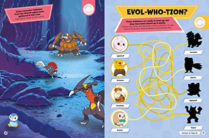 Colorful Pokémon stickers featured in the "Pokémon: 1001 Stickers" book by Farshore, showcasing various Pokémon designs.
