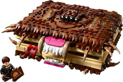 LEGO Harry Potter Chomping Monster Book of Monsters toy with Neville Longbottom minifigure, featuring interactive chomping action.