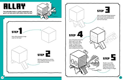 Minecraft How to Draw: An official Minecraft drawing book, fully illustrated with spaces to draw on the page – perfect for arty kids and gamers!