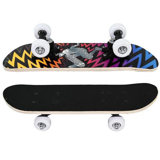 Unibos Kids Childrens Beginner Assorted Design Mini Skateboard Assorted