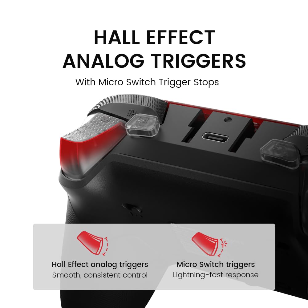 Black GameSir G7 Pro wired controller for Xbox and PC with Hall Effect triggers, TMR sticks, 3.5mm audio jack, and high polling rate.