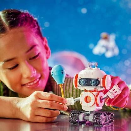LEGO Creator 3in1 Space Robot building set, featuring transformation into a dog figure and rocket model for kids.