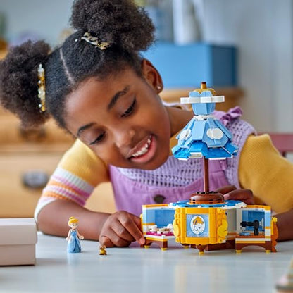 LEGO Disney Princess Cinderella's Dress - Building Toy for 9+ Year Old Girls & Boys - incl. a Customisable Opening Stand, Cinderella Mini-Doll and a Gus Animal Figure - Creative Set - 43266