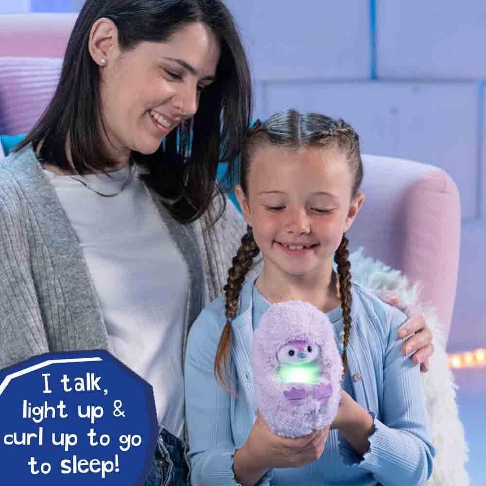 Curlimals Pip Penguin Arctic Glow Interactive Soft Toy Cute Plush Laughing Light-Up Tummy Age 3-6