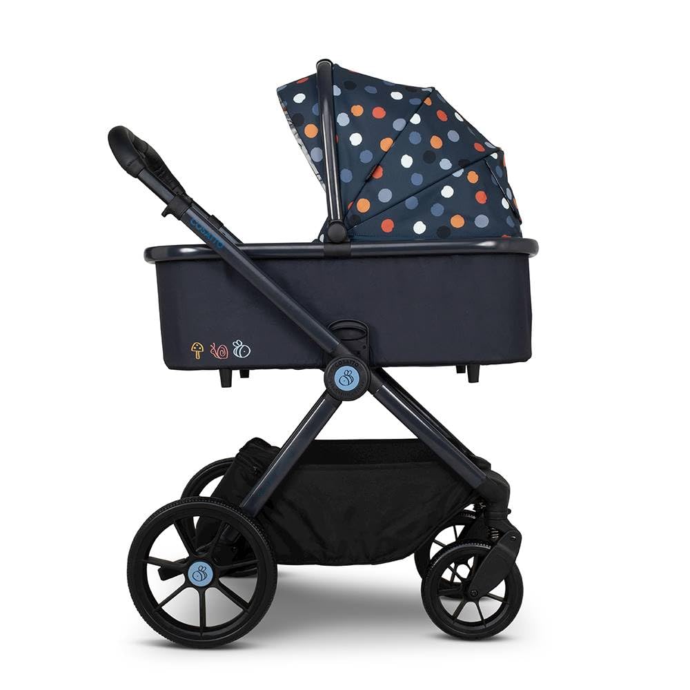 Cosatto Giggle 4 travel system with pram, seat, infant car seat, raincover, compact fold, suitable for 0-25kg, 4-year-old child