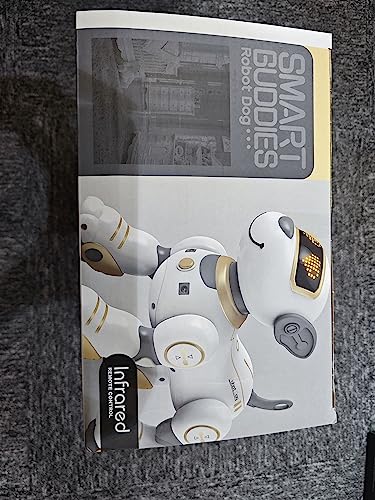 VATOS Remote Control Robot Dog Toy for Kids - Interactive Touch & Follow 17 Functions Robic Dogs, Programmable Smart Walking Intelligent Dancing RC Robot Puppy Toys 3-12 Birthday Gifts (Gold)