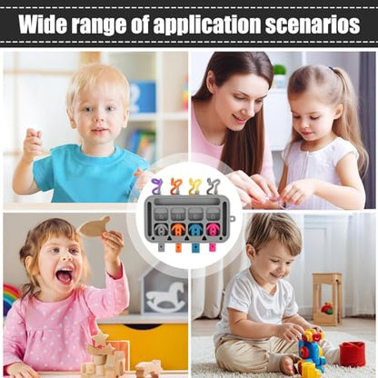 Yurosuis Activity Board for Baby,Silicone Educational Learning Toy,Toddler Sensory Toys - for 1-3 Years Old Kids Boys Girls Children Home School Kindergarten Travel