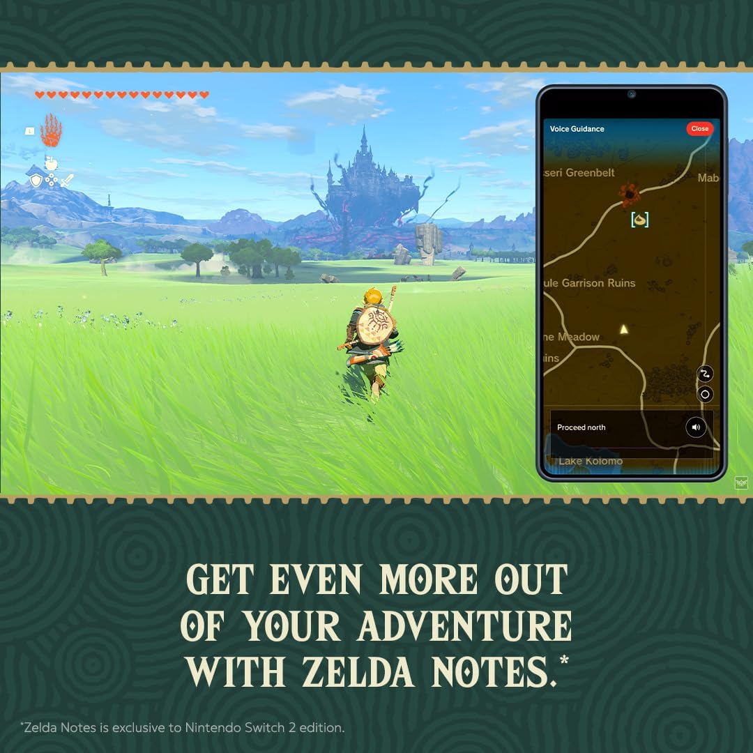 Nintendo Switch Tears of the Kingdom game box for The Legend of Zelda with artwork featuring Link and Hyrule scenery.