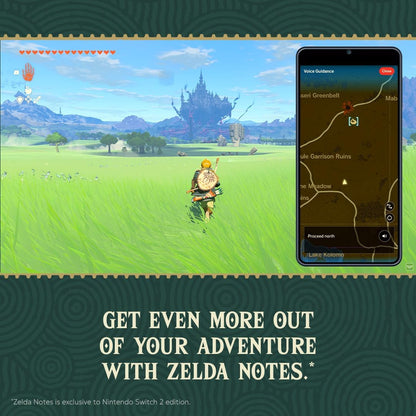 Nintendo Switch Tears of the Kingdom game box for The Legend of Zelda with artwork featuring Link and Hyrule scenery.