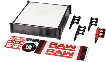 WWE MATTEL GDB87 WWE RAW Superstar Ring with Authentic Decoration, Multi-Colour, 14 Inch