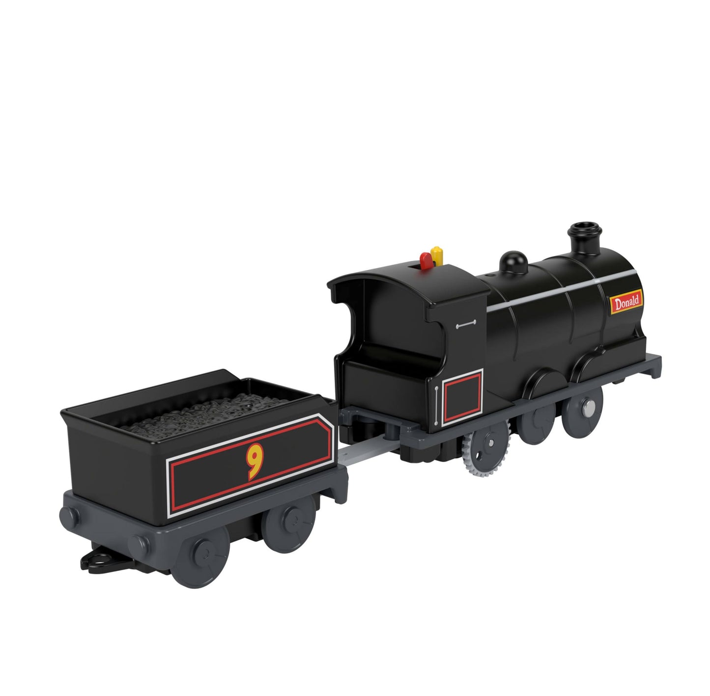 Thomas & Friends Motorized Toy Train Donald Battery-Powered Engine with Cargo Car for Preschool Kids Ages 3+ years, JBW21