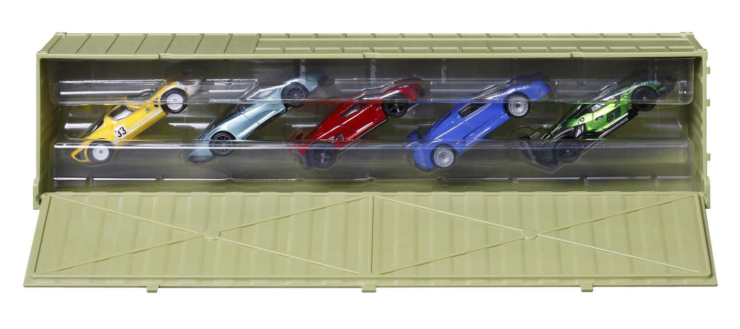 Hot Wheels Premium Car Culture Speed Machines™ 5-Pack of Toy Cars, Full Metal Body, Real Riders™ Tires, 1:64 Scale Sports Cars, Gift for Collectors, HFF42