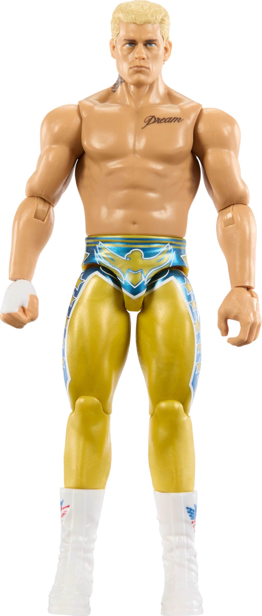 Mattel WWE Cody Rhodes Action Figure, Main Event Series #159, 6-inch Collectible Superstar with 14 Articulation Points & Life-Like Look, JGD46