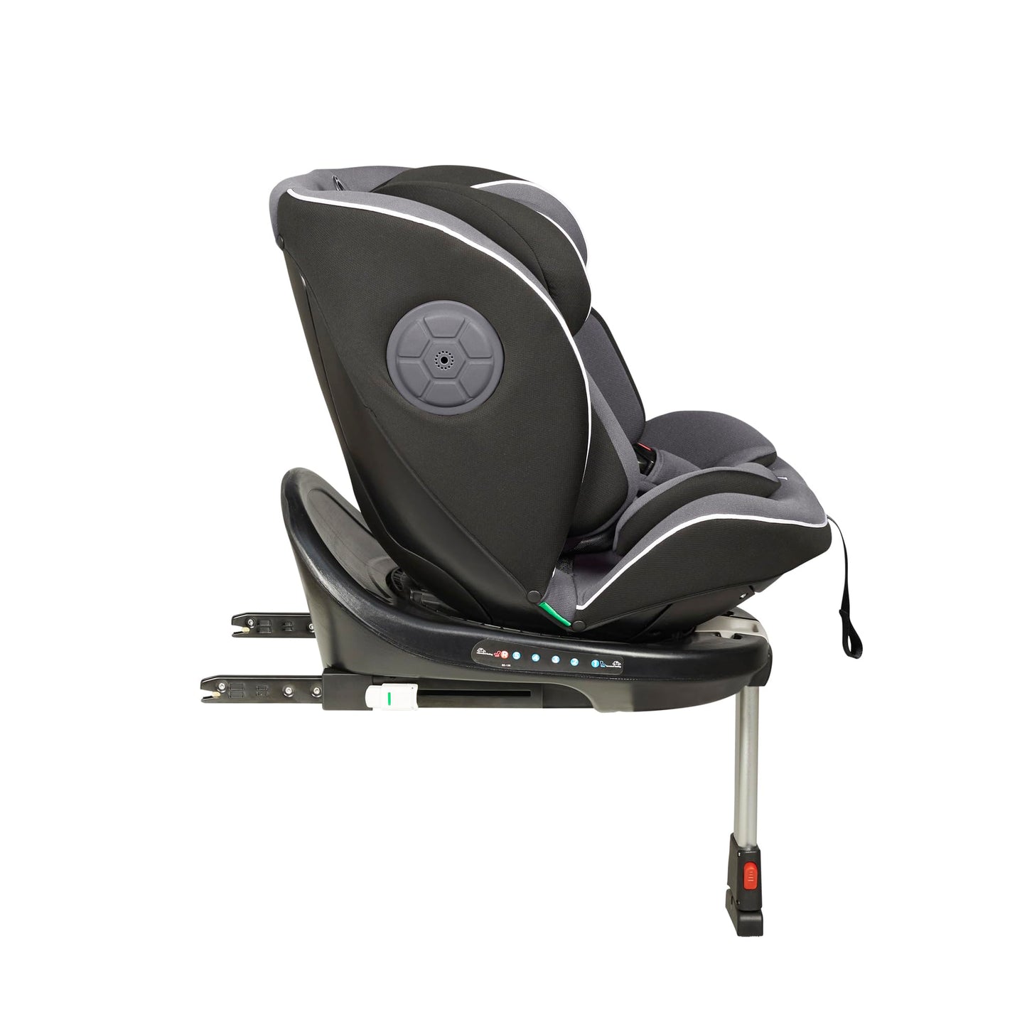 Ickle Bubba Radial i-Size Plus 360 Spin Car Seat – ISOFIX, Birth to 150cm (Approx. 12 yrs*), 360 Rotation, Rear and Forward Facing, Memory Foam Headrest and Side Impact Protection (Dark Grey)