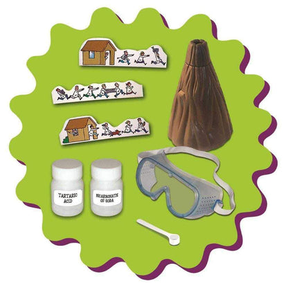 Galt Violent Volcano science kit with colorful volcanic eruption display and experiment tools for kids aged 8 and up.