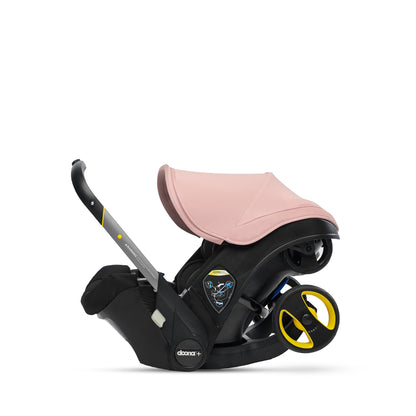 Doona+ Baby Car Seat & Travel Stroller Blush Pink - Convertible 0+ Car Seat and Pram with 5 Point Safety Harness - Ergonomic Pushchair and Travel System - ISOFIX Base Sold Separately
