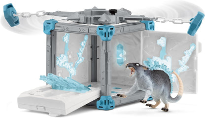 SCHLEICH Eldrador Creatures - 40 PC Ice Battle Cave with Rat Toy Playset - Frozen Rodent Figurine for Boys and Girls with Expandable Fortress - Interactive, Imaginative Play for Kids Ages 7+ | 42676