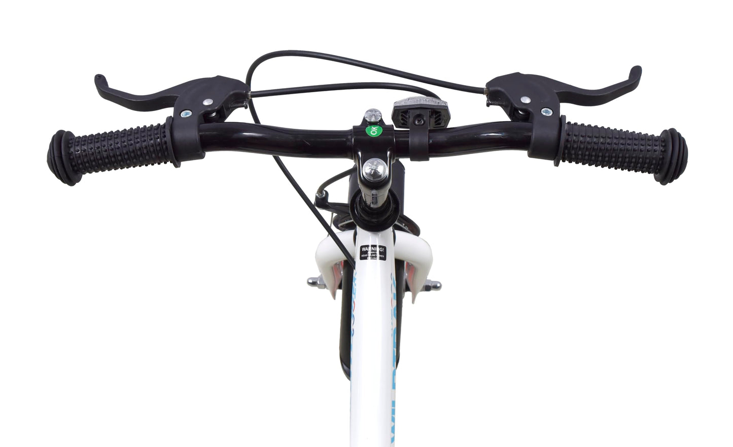 Wildtrak - 14 Inch Bike for Children 3-5 Years Old with Training Wheels - White and Blue