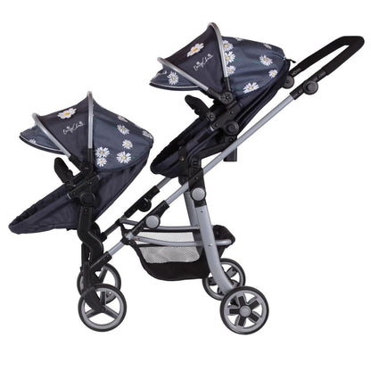 Daisy Chain Pinnacle Double Dolls Pram – The largest Dolls Pram in the World! Adjustable handle up to 95cm. For 7,8,9,10,11,12,13 years+. (Daisy Dot)