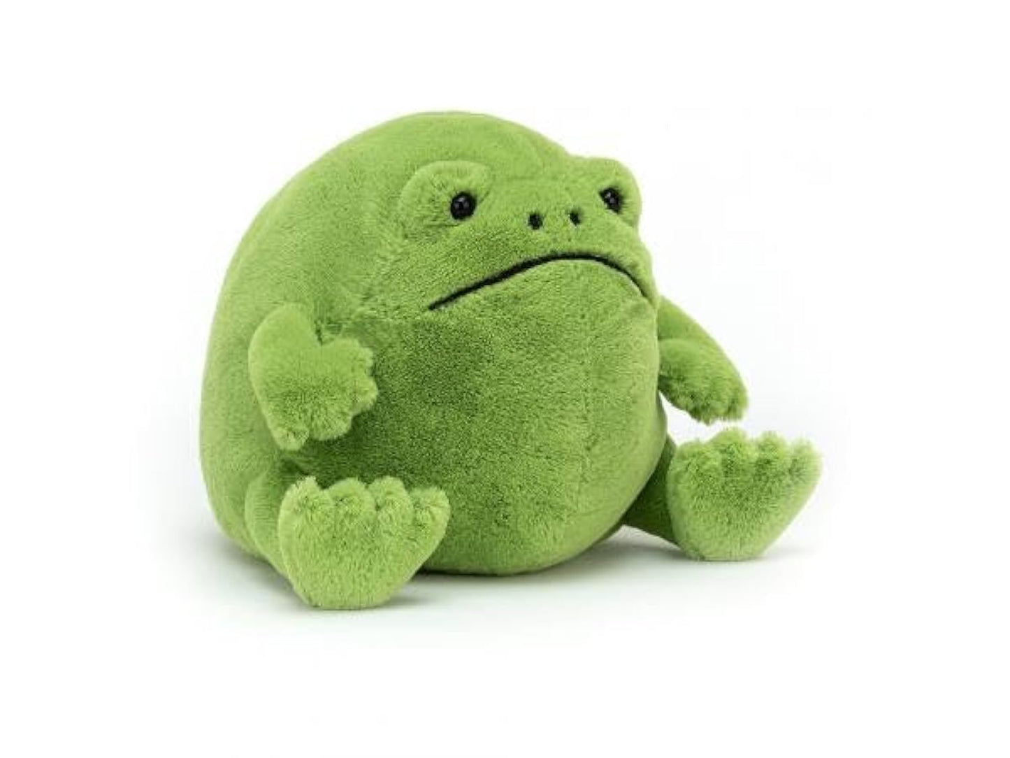 Jellycat Ricky Rain Frog, plush toy, green frog with big eyes, 16 cm long, 17 cm wide, 13 cm high, soft and cuddly.