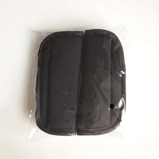 SeedFuture black baby pushchair seat strap covers with velcro, adjustable universal pram shoulder belt cushion pads for children and newborns.