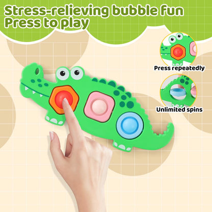 AYESY fidget popper sensory toy featuring airplane design, ideal for toddlers and children for stress relief and autism therapy.