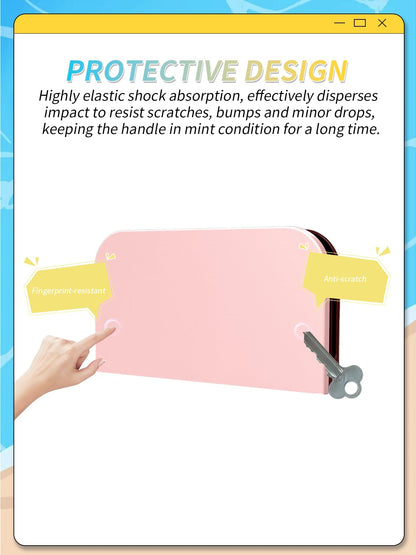 Pink protective cover for Nintendo Switch 2 dock station by yystao, shockproof and dustproof PC material, all-round protection.
