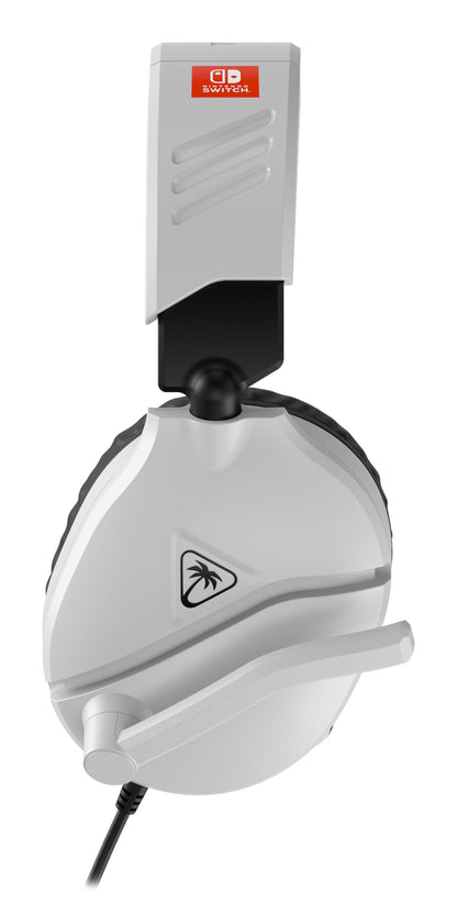 Turtle Beach Recon 70 wired gaming headset with flip-to-mute mic, 40mm speakers, adjustable headband for Nintendo Switch.