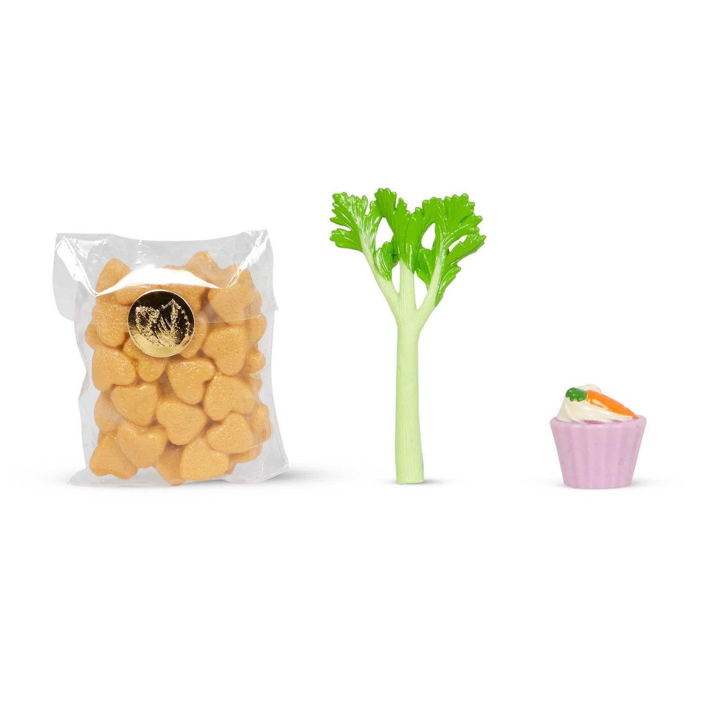 Our Generation Palomino Party Foal doll with birthday treats and 5-piece accessory set on a colorful background.