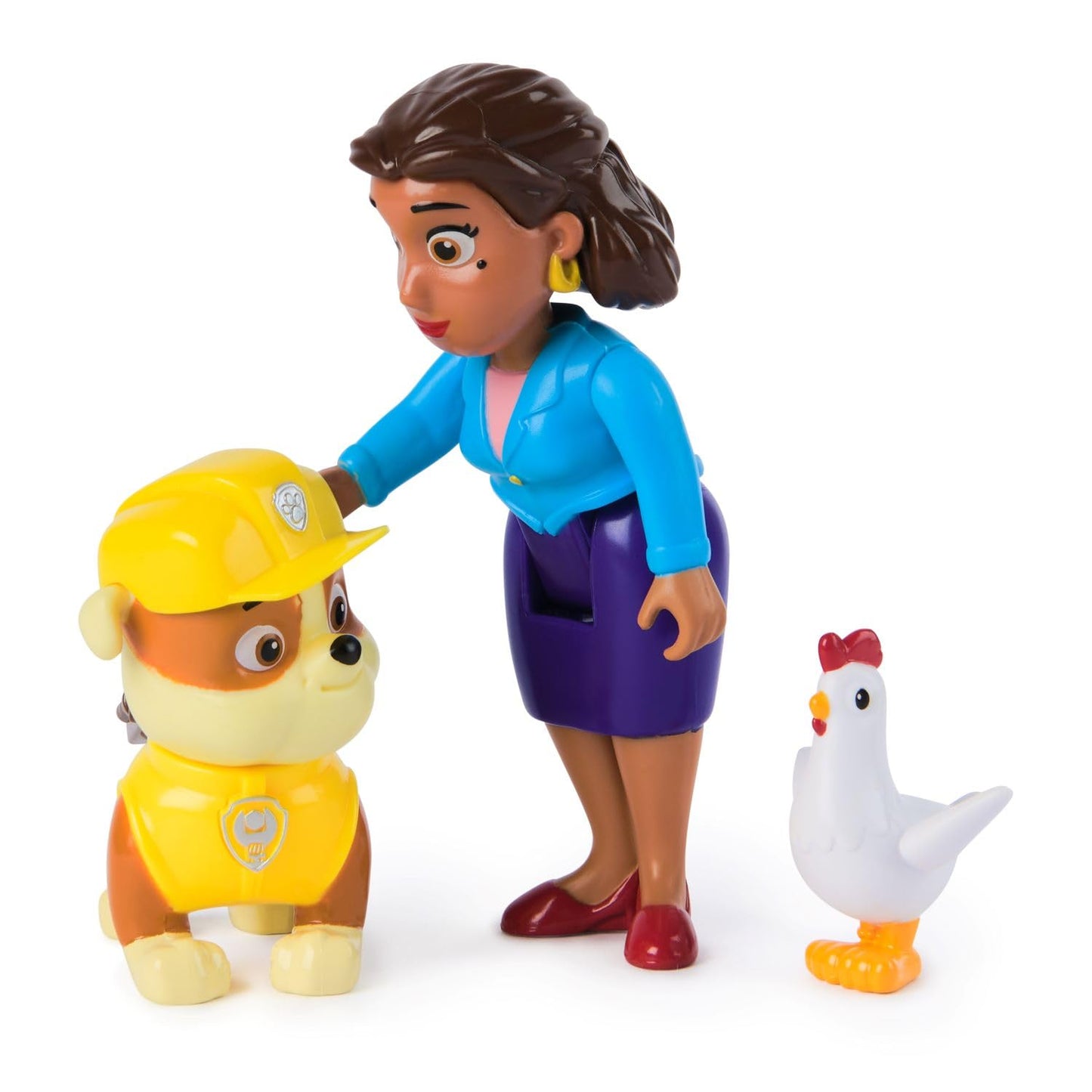 Paw Patrol Rubble, Mayor Goodway and Chickaletta Figures, Kids’ Toys for Boys and Girls Aged 3 and Up