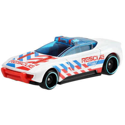 Assorted 1:64 scale Hot Wheels cars in various styles, featuring modern and classic designs for kids and collectors.