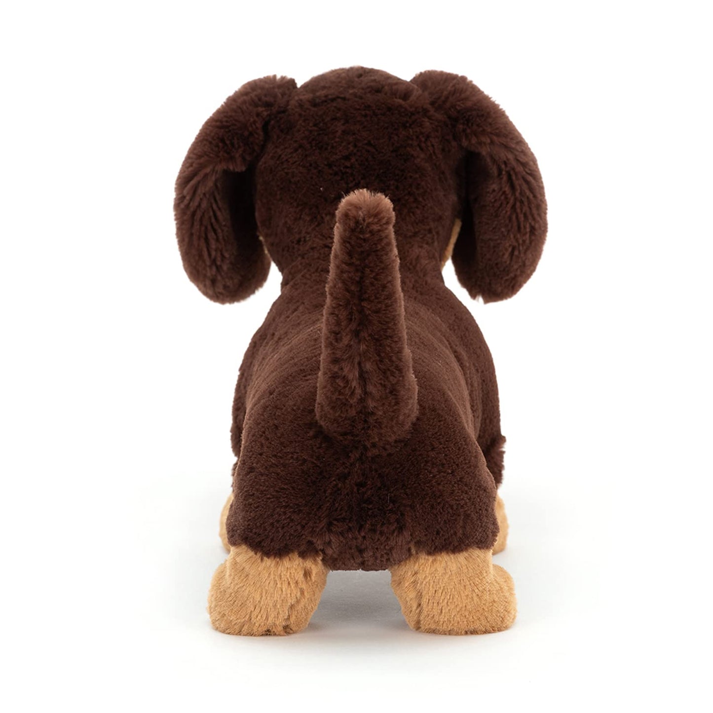 Jellycat Otto plush sausage dog toy, featuring a soft, cuddly dachshund design with floppy ears and a friendly expression.