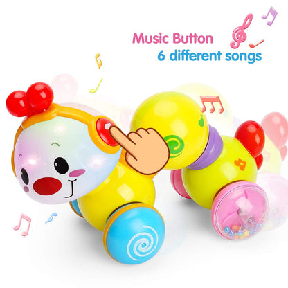 TINOTEEN Baby Musical Toys Toddler Crawling Caterpillar Toy for Babies Toddlers 6 9 12 18 Month