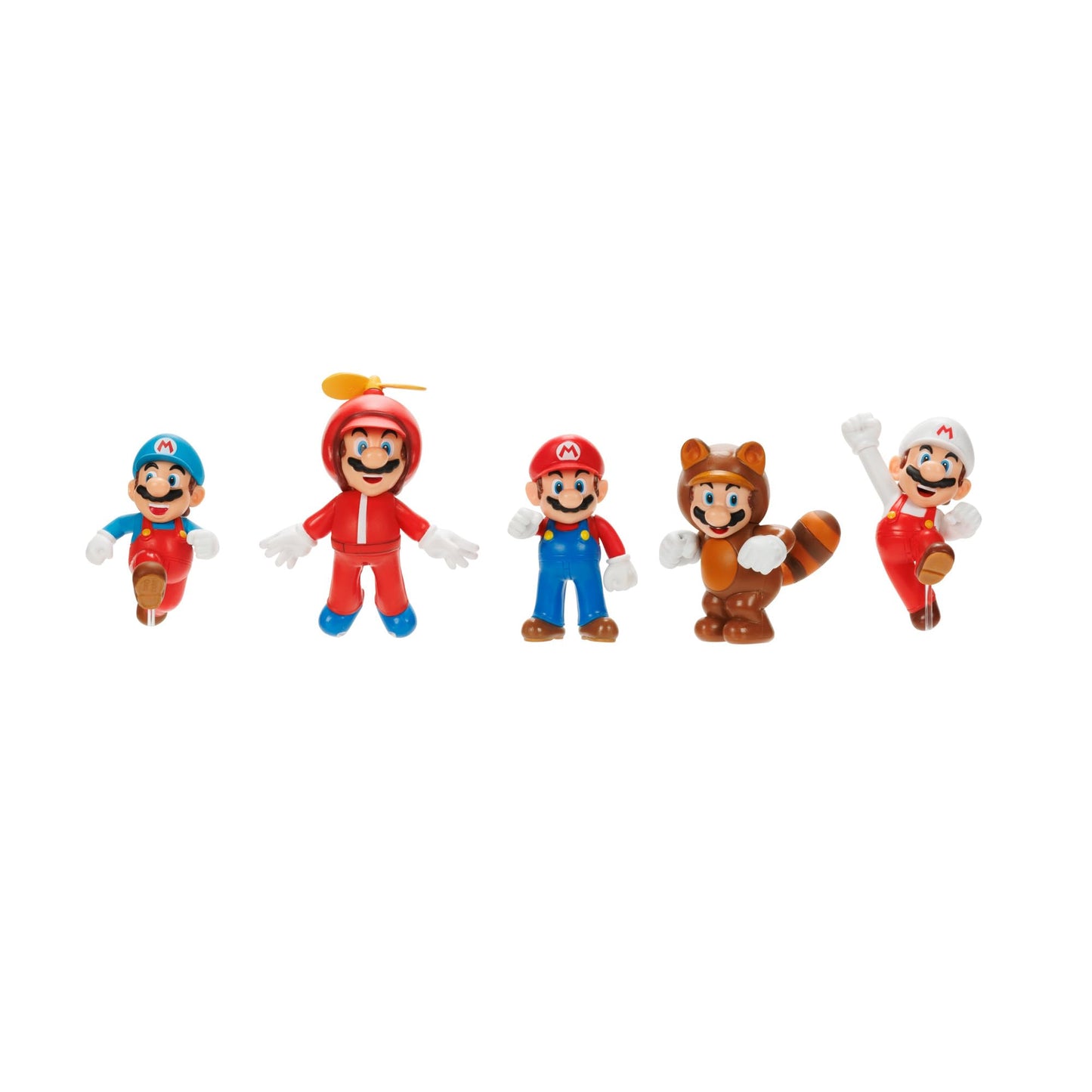 Set of 5 Nintendo Super Mario figures, including Mario, 6.5 cm tall, featuring colorful plastic collectibles from the popular video game series.
