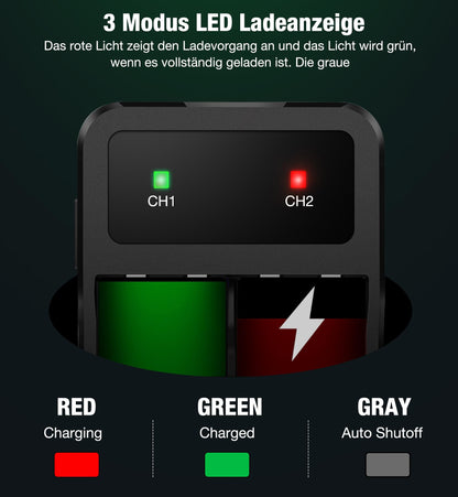 HELLCOOL rechargeable battery pack for Xbox One and Series X|S controllers, high capacity 6200mWh with charger and LED indicator
