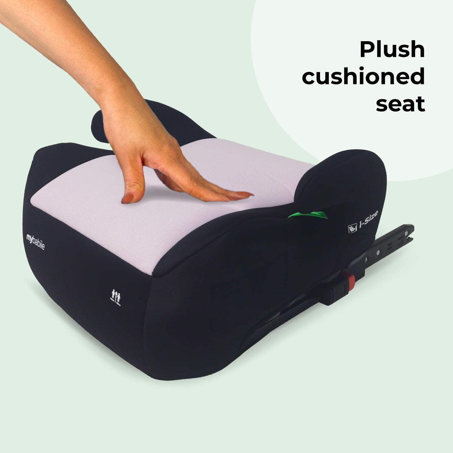 My Babiie MBCSB20 Child Booster Seat - ISOFIX, R129 i-Size 125-150cm (Group 3, 6 to 12 Years Approx.) Portable Kids Car Seat, Comfortable, Compact, Lightweight, Ideal for Travel - Pink
