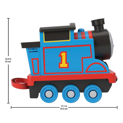 Thomas & Friends Biggest Friend Thomas pull-along toy train engine with storage for preschool kids ages 2 years and older, HHN32